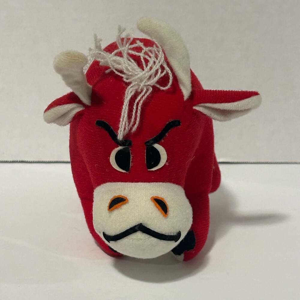Vintage R. Dakin Dream Pets Red Bull Plush Stuffed Animal